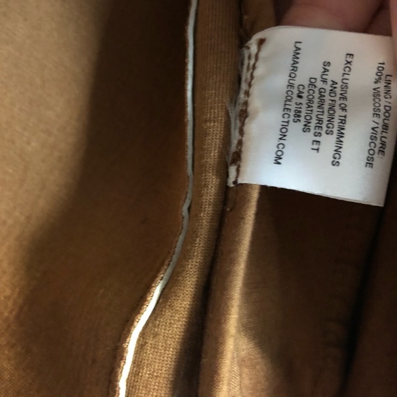 Lamarque - Tan Leather Jacket - Picture 4 of 6